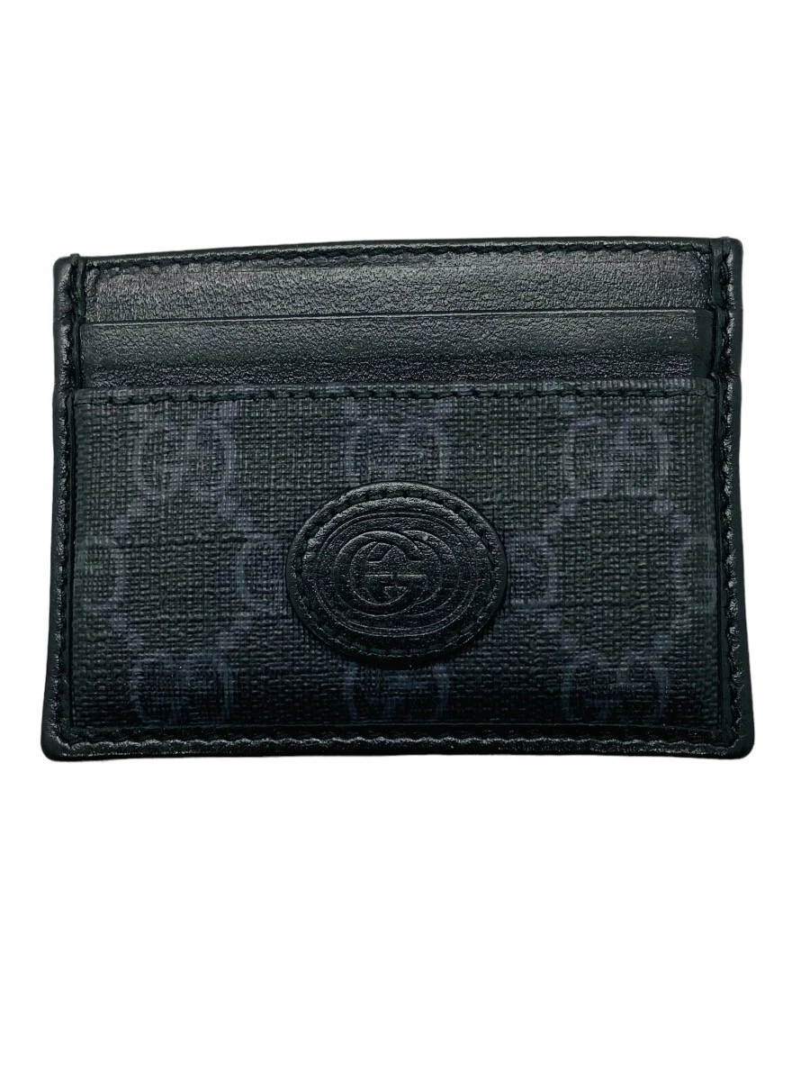 Porte carte Gucci 673002 GG Supreme toile noire