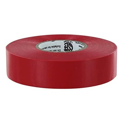 Red Electrical Tape - 20 Roll Pack (60' x 3/4'' x 0.07'')