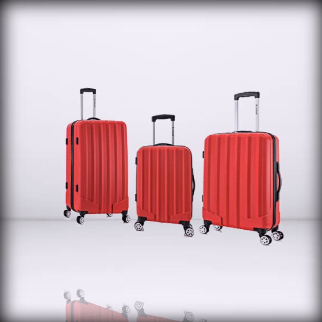 Rockland Santa + Monica Hardside Spinner Wheel Luggage, RED, 19&acute;&acute;, 24&acute;&acute;, 28&acute;&acute;