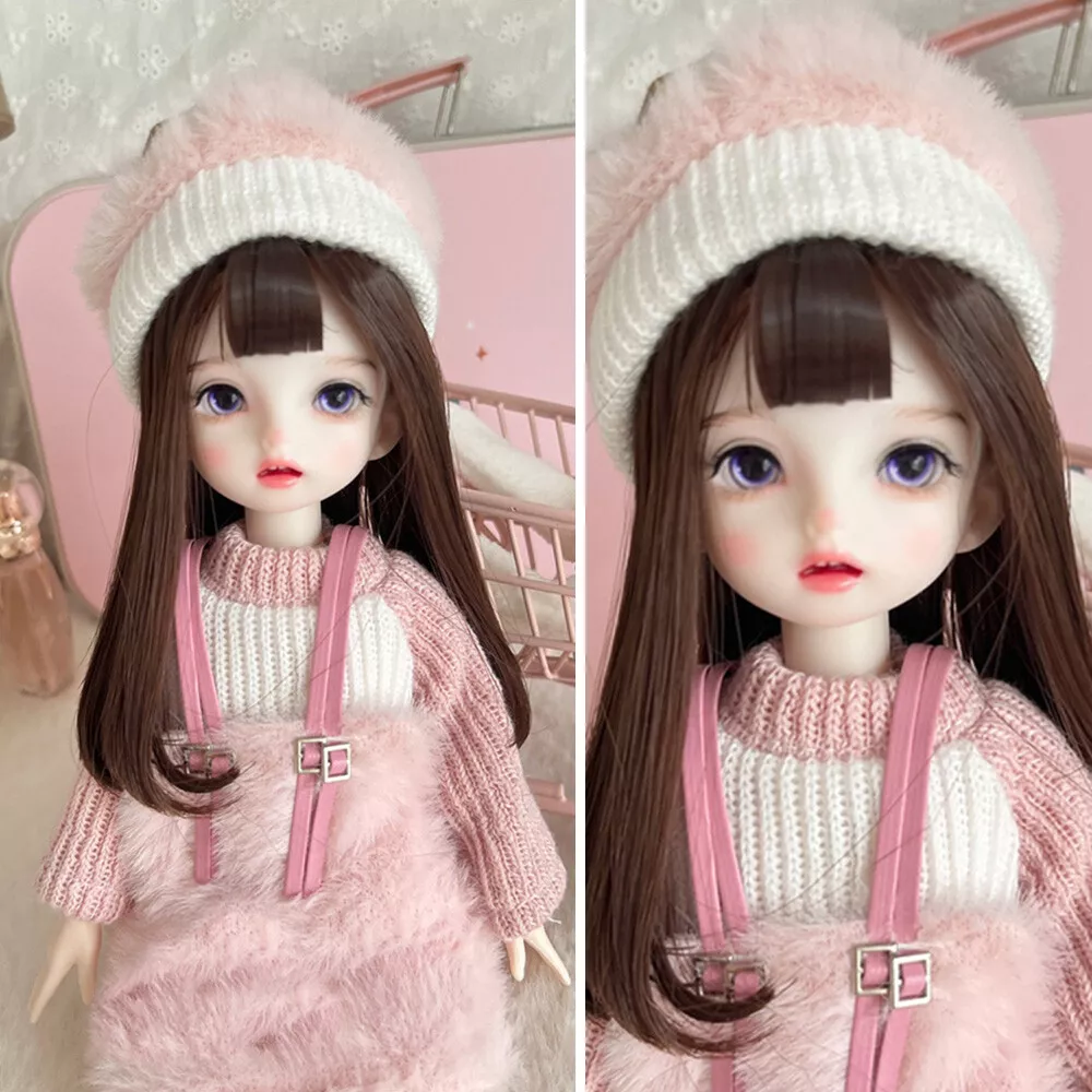 30cm Mini Cute BJD Doll Body Joints Makeup Fashion Dress Clothes
