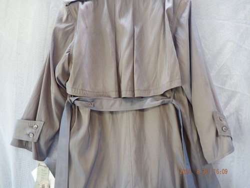 Forecaster of Boston, Inc. Women's Gray Belted Rain Coat-NWT- Size 13/14-B261 - Picture 12 of 14