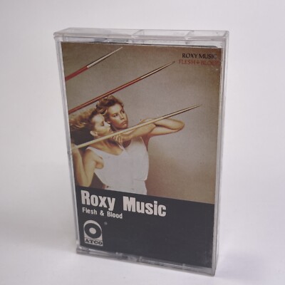 Roxy Music, Flesh & Blood (Audio Cassette Tape, 1980) Canada Import, Black Cart
