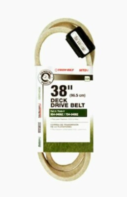MTD OEM 754-04062 38'' Deck Drive Belt for Riding Mower