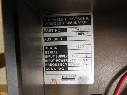 Foxboro A2041BA tragbarer elektronischer Prozesssimulator gebraucht CSQ - Bild 6 von 8
