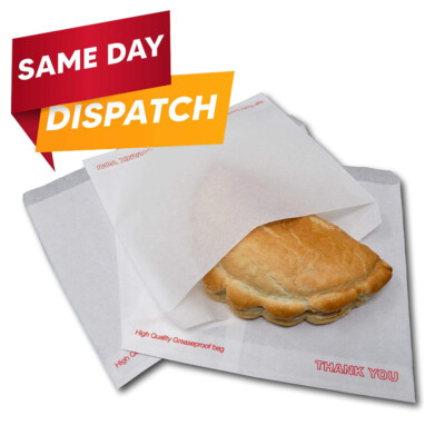 Weiße Dankeschön Papiertüten Lebensmittel Kraft Lebensmittel Geschenk Einzelhandel Shop Taschen
