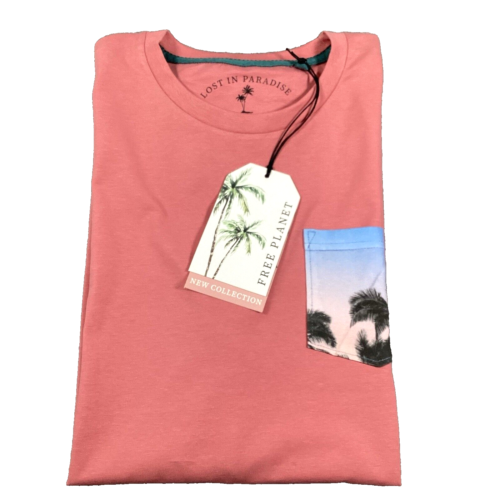 Men’s NWT Premium Crew Neck Short Sleeve Graphic Pocket Tee T-Shirt Size Medium