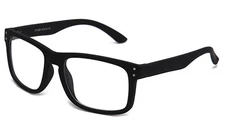  Retro Mens Womens Clear Lens Glasses Hipster Black UV400 Square Matte Vintage