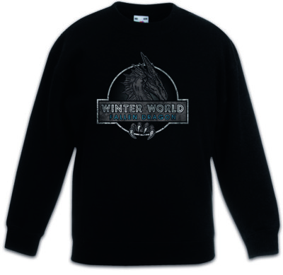 WINTER WORLD Kinder Pullover Pulli Game of Dragon Thrones White Blue Walkers