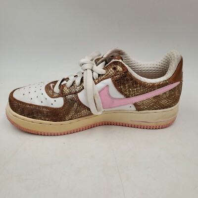 beige and pink nike air force 1