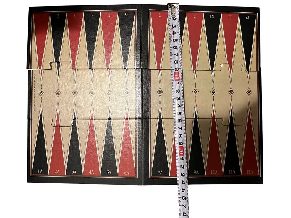 Backgammon Carlit 90er Retro Reisespiel Mitbringspiel Holzsteine Vintage 1992 - Bild 4 von 4