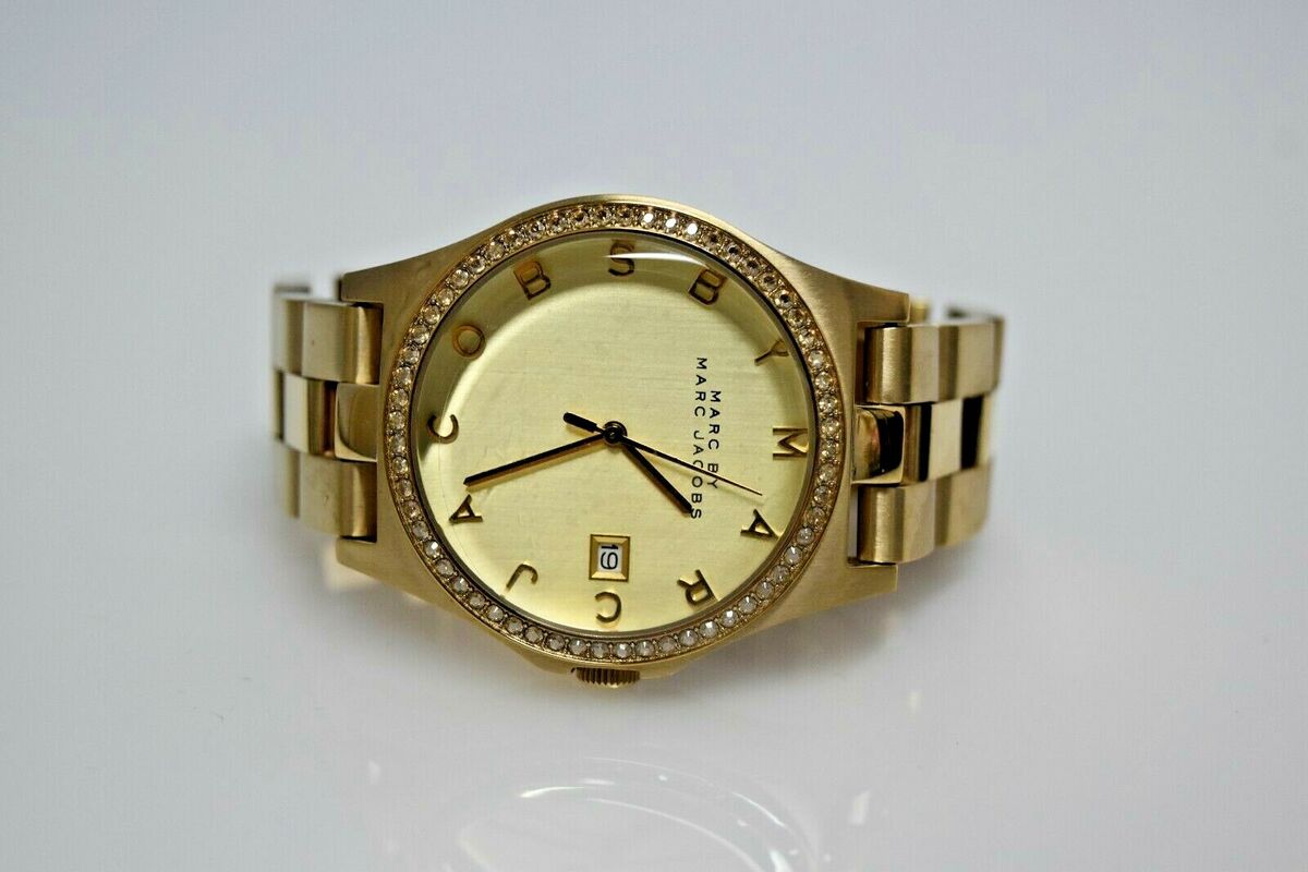 Marc By Marc Jacobs Henry Gold SS MBM3361 $225.00 Watch | eBay Marc By Marc Jacobs Henry Gold SS MBM3361 $225.00 Watch | eBay