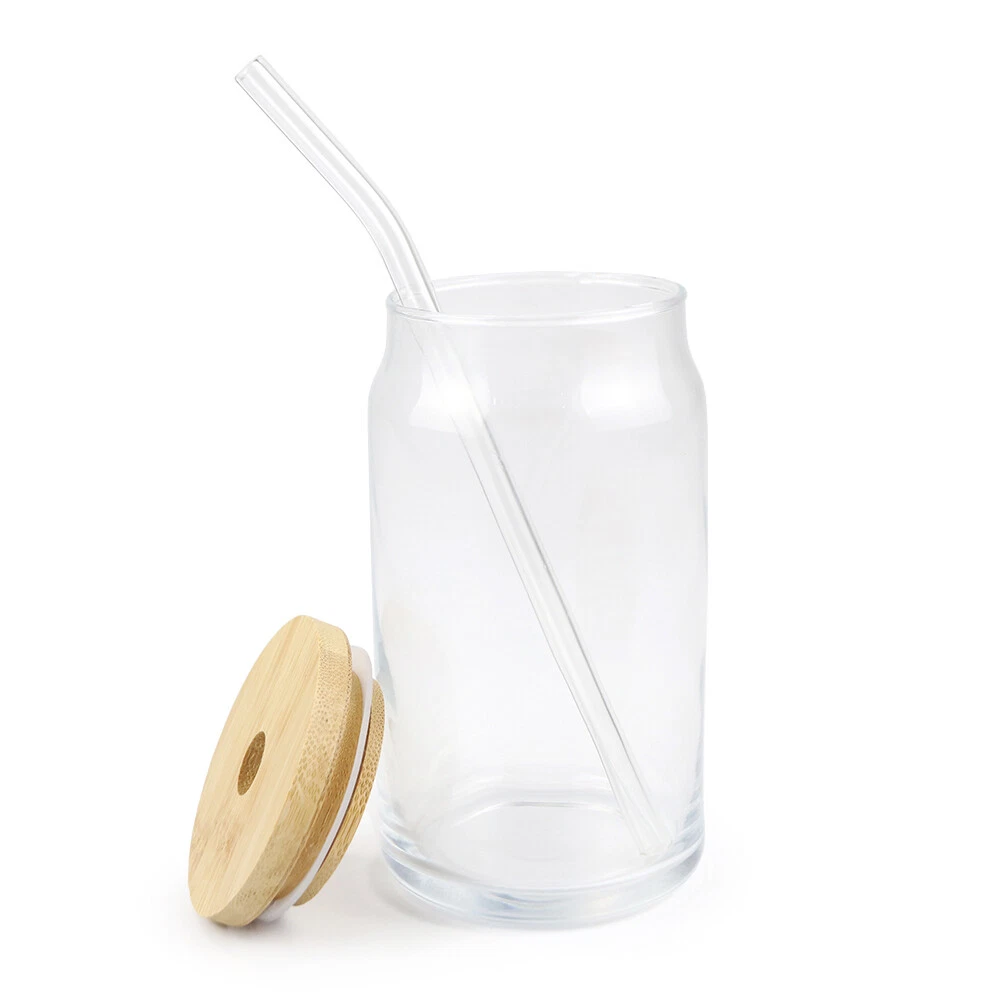 4 Blank Plastic Cups Tumbler with Lids and Straw, 16 Oz  Transparent/Translucent