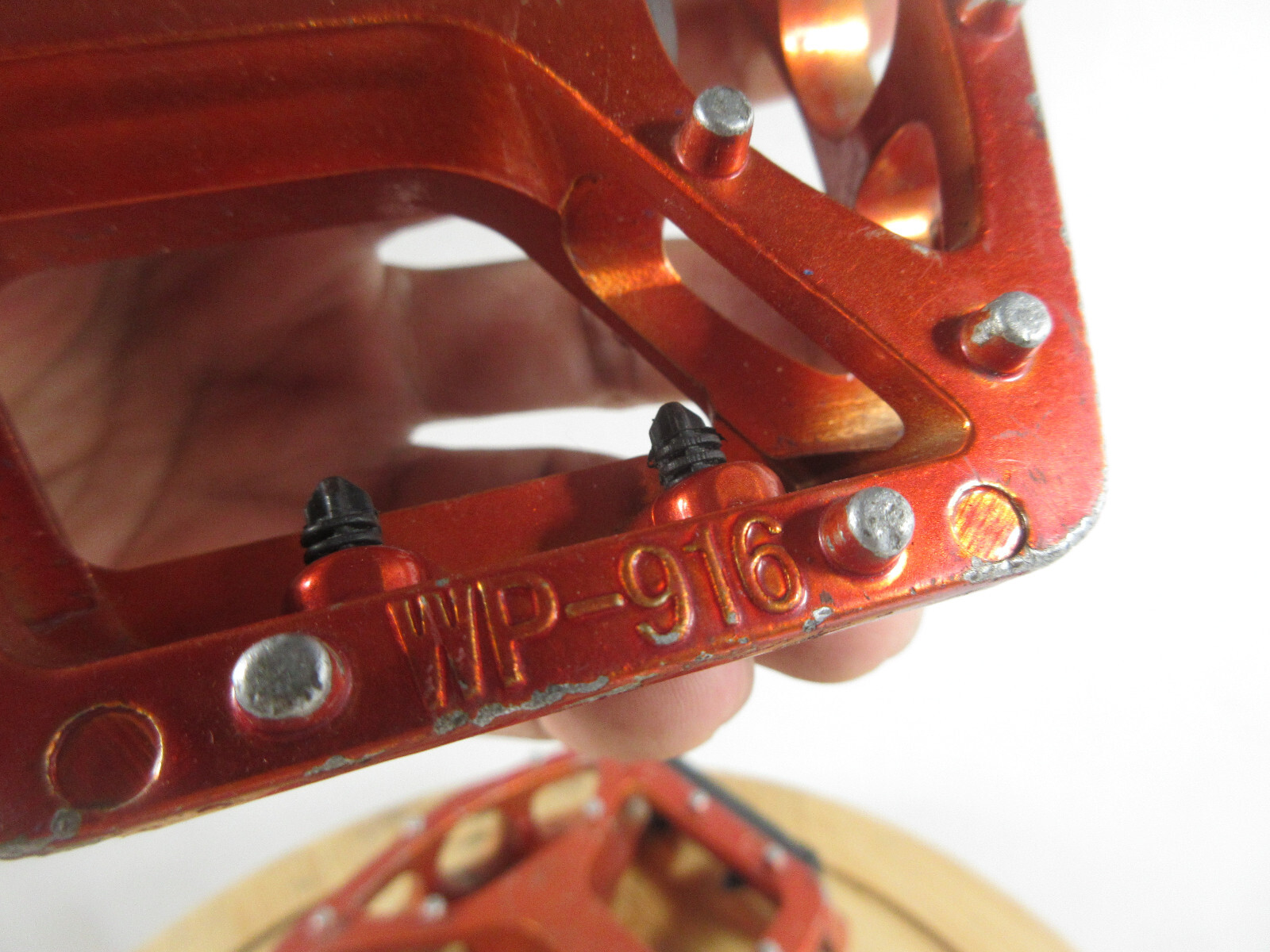 vintage bike bicycle orange Neco WP-916 aluminum platform pedals retro bicycles