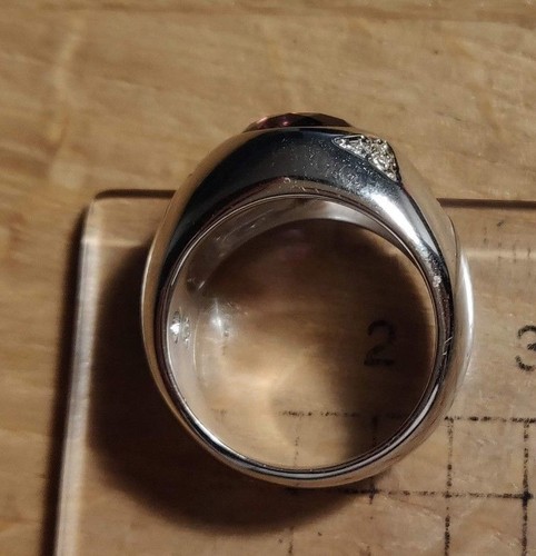 BNIB Swarovski ring with purple and clear crystals - Picture 8 of 11