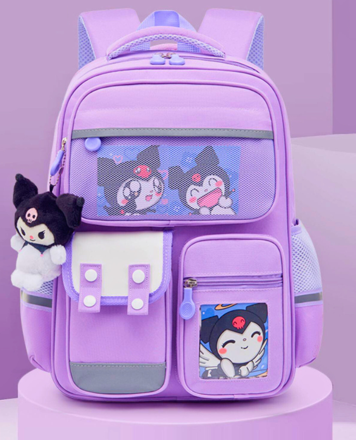 Kuromi Girls Elite Backpack Sleek Japan Window Display Premium ITA