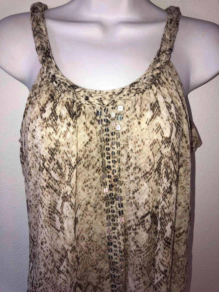 Ladies dressy silver tops top