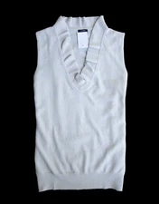 NWT J.Crew Dream Fluted Ruffle Vest Size Medium