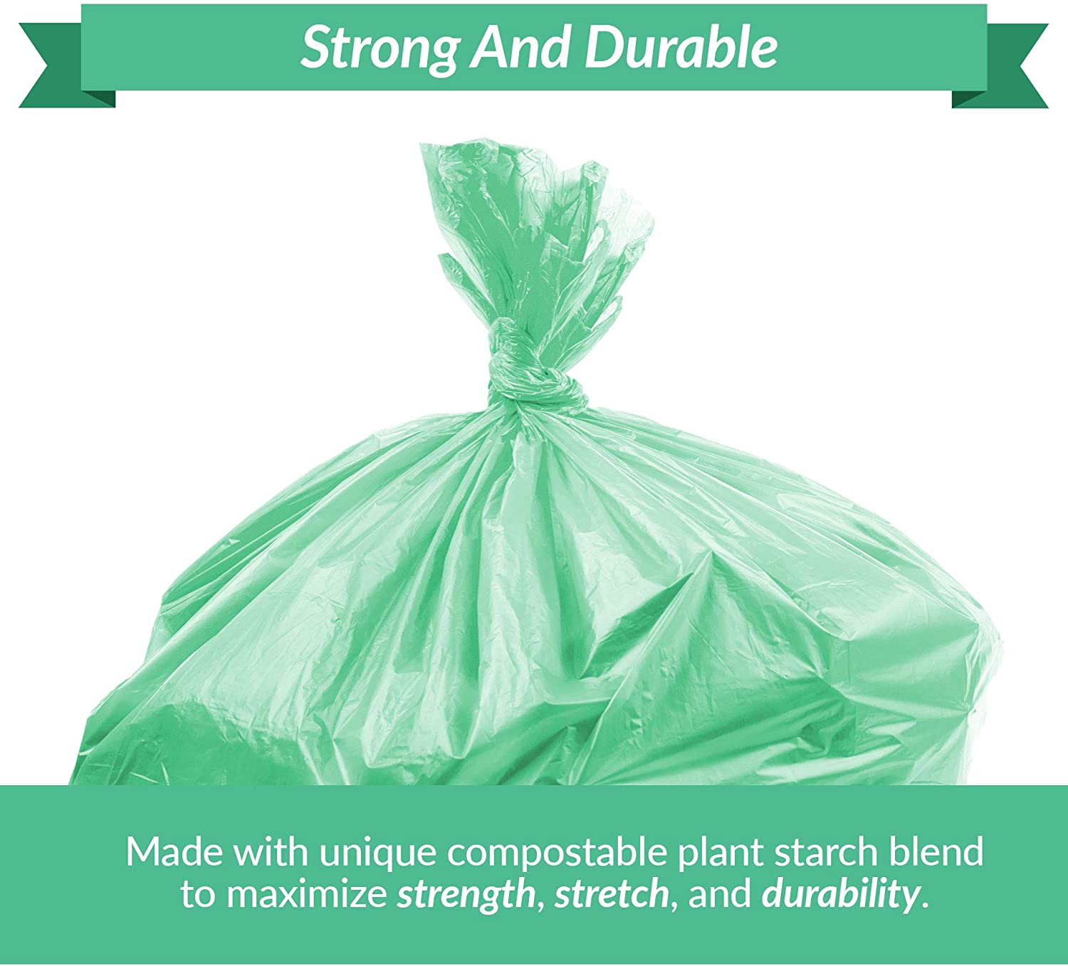 Reli. Compostable 13 Gallon Trash Bags 75 Count ASTM D6400 Green EcoFri eBay