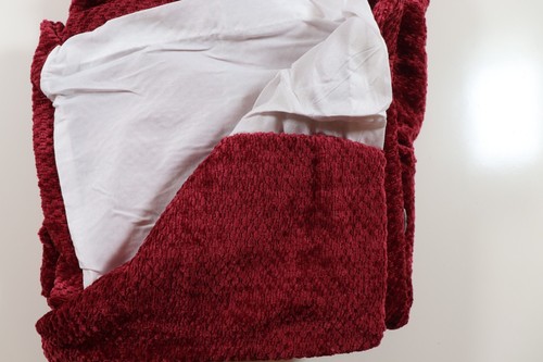 NEXT COSY CHENILLE EYELET FULLY LINED CURTAINS - RED - ALL SIZES - Picture 15 of 18