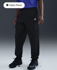 Nike Sportswear Club Woven Taffeta Cargo Pants Men  s Size 2XL Black HJ1990-010