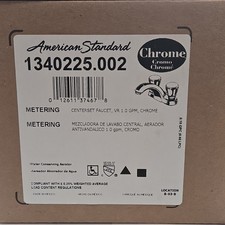 American Standard 1340225.002 Centerset Chrome Knob Bathroom Sink Faucet Aerator