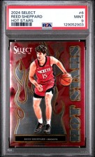 2024 PANINI SELECT HOT STARS #6 REED SHEPPARD ROOKIE RC PSA 9