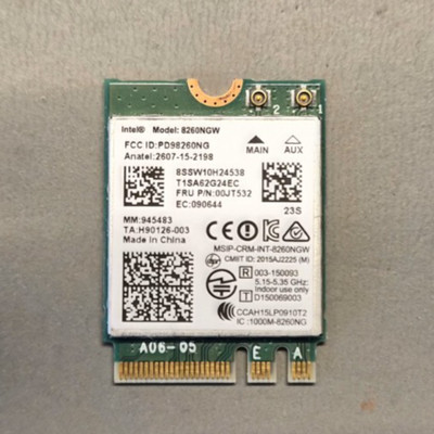 Intel 8260NGW  Dual Band Wireless AC8260 Model WLAN
