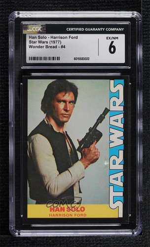1977 Wonder Bread Star Wars #4 Han Solo — CGC 6