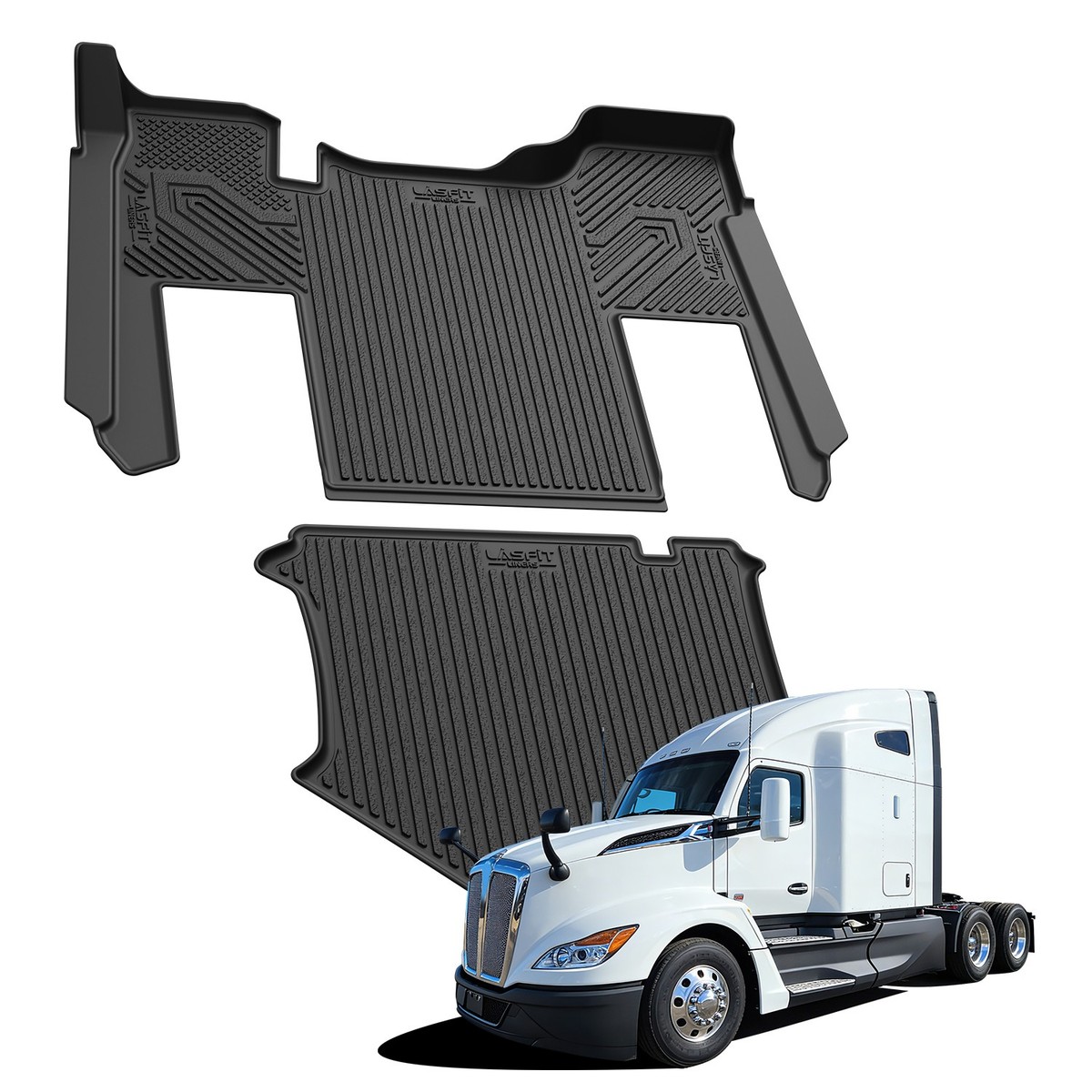 Floor Liners for 2013-2027 Kenworth T680 T880 Sleeper Cab Floor