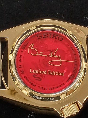 Seiko 5 Sports 4R36-12E0 SBSA160 Édition Limitée Brian Mai Automatique Hommes - Photo 2 sur 12