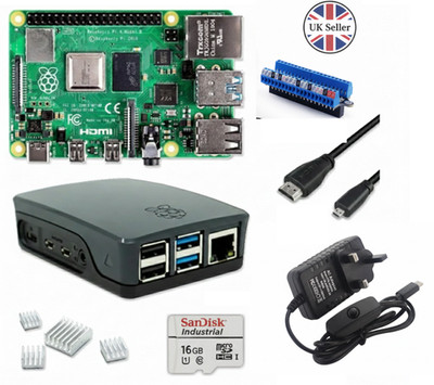 Raspberry Pi 4 8GB GPIO Automation Kit - Netzteil, Gehäuse, Lüfter, SD - Home Assistant
