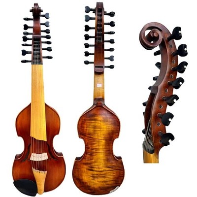 Good Viola D'Amore, 7×7 strings 14''  15'' 16'' Viola d'Amore. one piece maple back