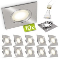 10X Einbaustrahler Neutralweiß GU10 3W Deckenlampe Deckenspot Strahler Leuchte