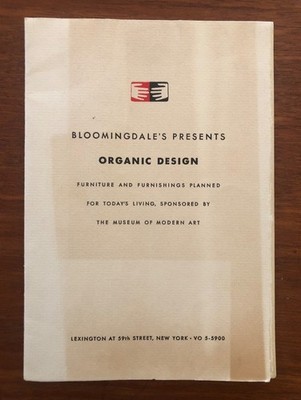 1941 MOMA Organic Design In Home Furnishing Catalog Charles Eames  Eero Saarinen