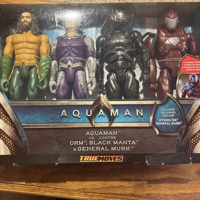 Aquaman Vs Orm, Black Manta, and General Murk 12'' Action Figures Mattel