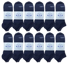 12 Pairs Yacht & Smith Mens Ankle Socks Thin Comfortable Lightweight Sport Socks