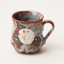 TAKUMI Kiln-Change Daruma Mug, Red Shino