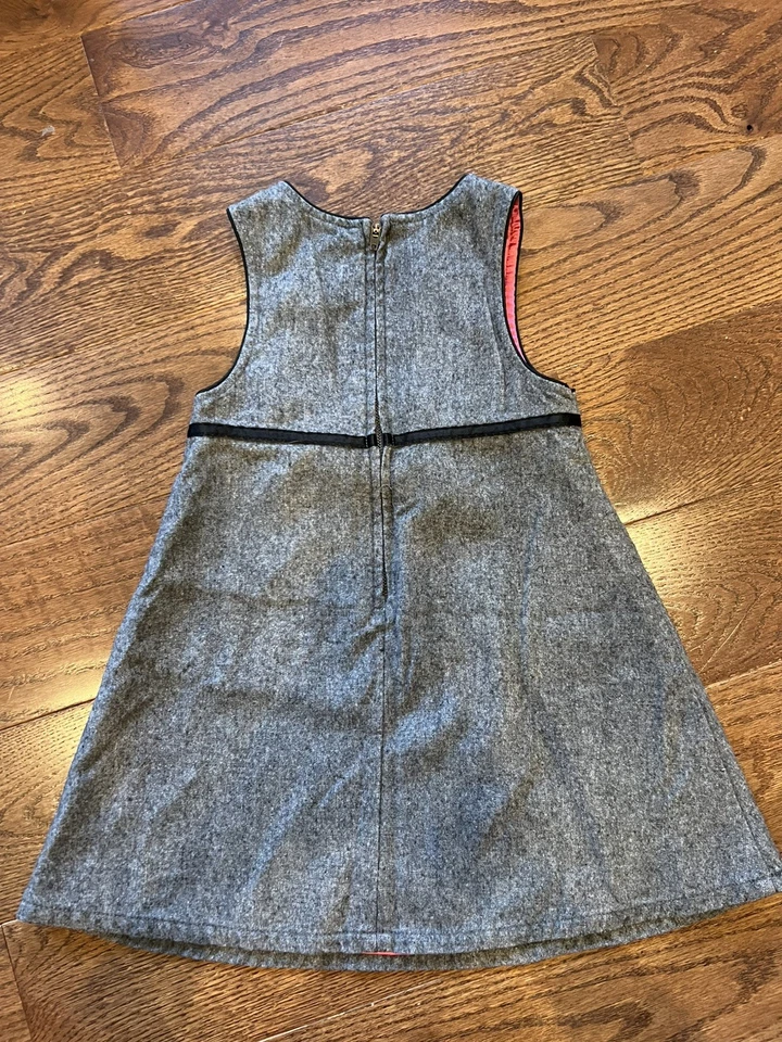 Vestido Jersey GYMBOREE Gris Carbón Talla 4 City Sidewalk Vintage 2003 Foto 2 de 2