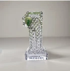 VTG Waterford Hand Cut Solid Lead Crystal Number One #1 Paperweight 5” NEW