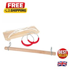 Versatile 3-in-1 Swing Set for Kids: Swing, Trapeze & Rings for Outdoor Fun