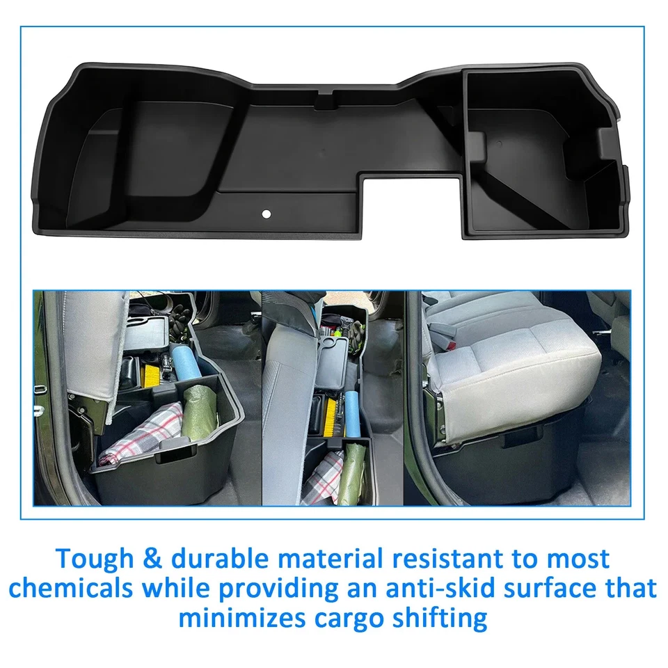 Underseat Storage Box For 2014-18 Silverado Sierra 1500 2500 Extended Double Cab Foto 4 de 4