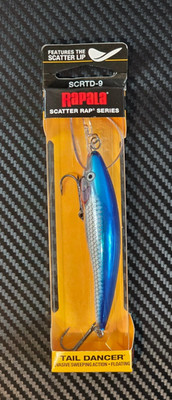 Rapala SCRTD09 BFL Blue Fash Scatter Rap Series Tail Dancer Diving Crank Bait