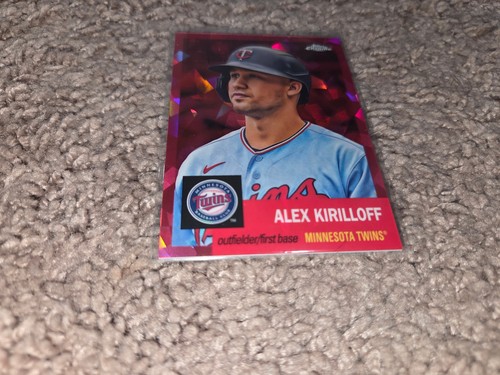 B28: 2022 cromo aniversario fucsia refractor atómico/100 Alex Kirilloff - Imagen 2 de 5