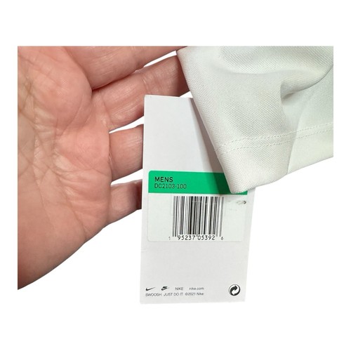 Polo para hombre Nike Golf Dri-Fit blanco talla XL NUEVO CON ETIQUETAS LEER - Imagen 4 de 6