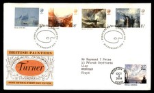 Mayfairstamps England FDC 1975 painter Turner mixed USA nakano perfin frank Firs