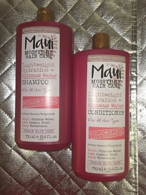 Maui Moisture Hair Care Hibiscus Water Shampoo & Conditioner (Jumbo)24.4 fl oz 