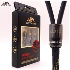 Elite Audio PRO 100% Copper Y-Adapter RCA Audio Interconnect Stereo Cable 2M-1F