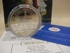 BULLION - 2002 Metric 1oz Capsuled Silver Proof Coin Crown Golden Jubilee