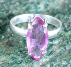 Certified Natural Pink Morganite 8.25 Ct Marquise Gems Men's Ring Bumper Deal