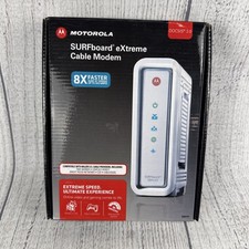 Motorola Arris SURFboard Modem 400 Series SB6141 343 Mbps DOCSIS 3.0 Ethernet